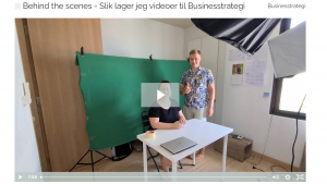 Behind the scenes video i Businesstrategi