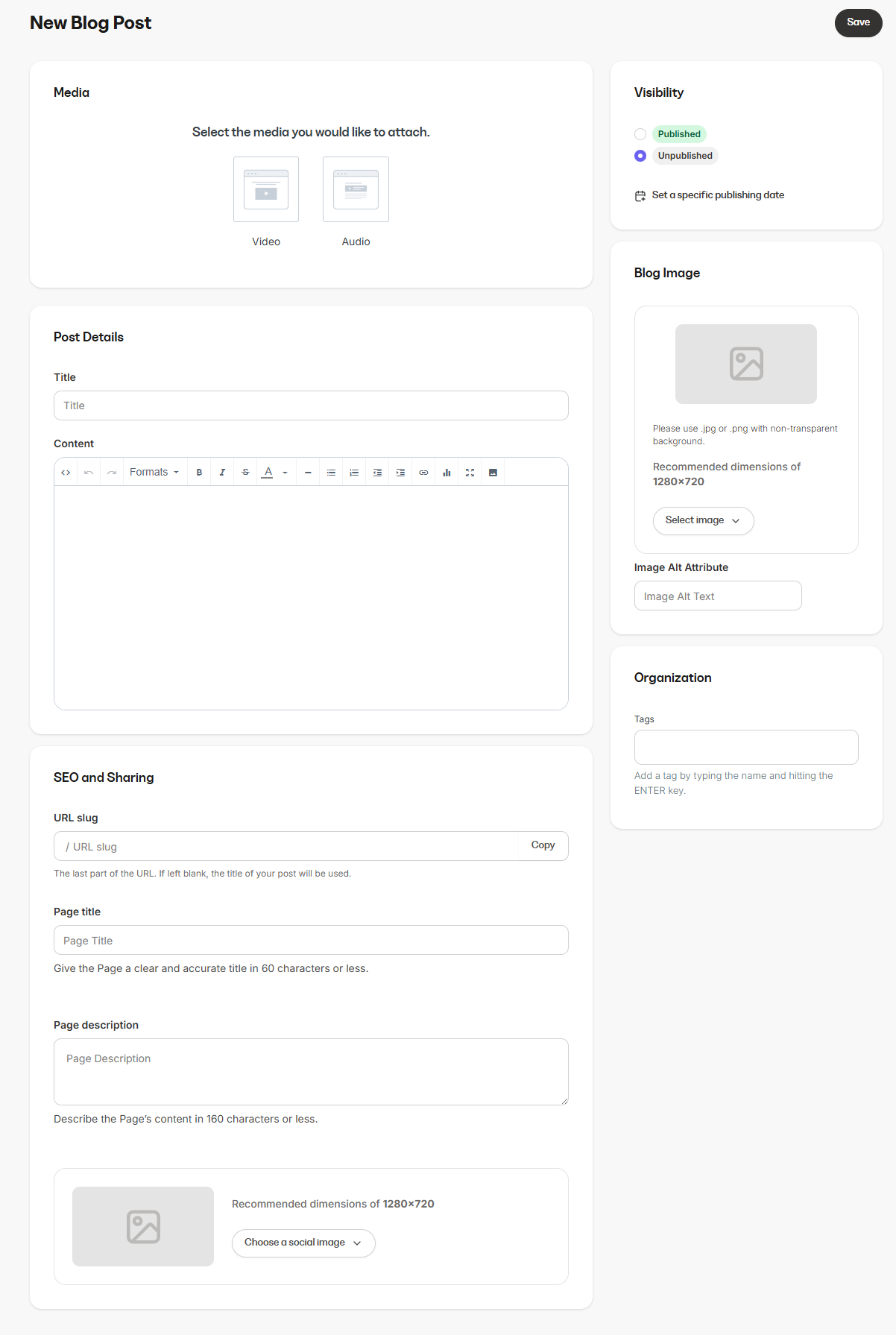 Du kan også ha blogg i Kajabi, ikke bare onlinekurs og medlemsportal.