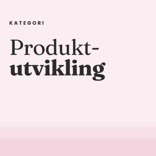 Produktutvikling